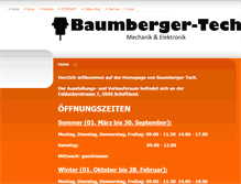 Tablet Screenshot of baumberger-te.ch